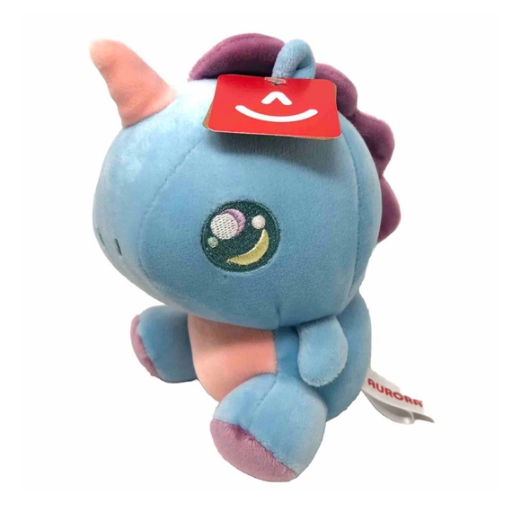 Aurora Sweet Blue Unicorn Stuffed Animal Soft Plush Toy - Picture 5 of 5